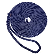 New England Ropes 1/2" Premium 3-Strand Dock Line - Navy Blu... [C6053-16-00015]