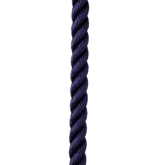 New England Ropes 3/8" Premium 3-Strand Dock Line - Navy Blue - 25' | Bundle of 2