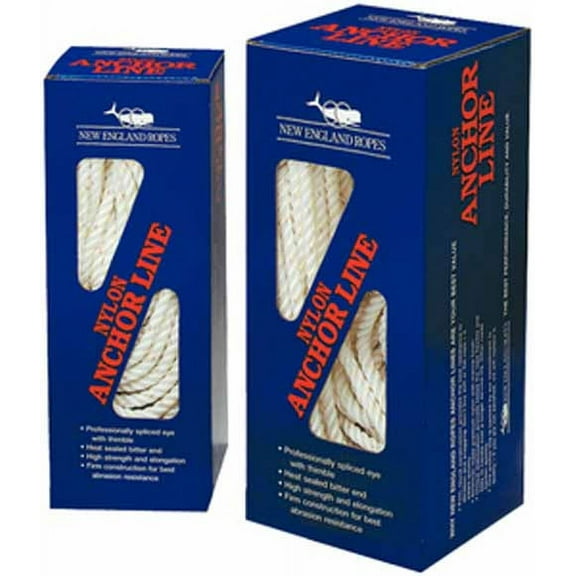 New England Ropes 60601600150; Anchorline 1/2 X 150 Nylon