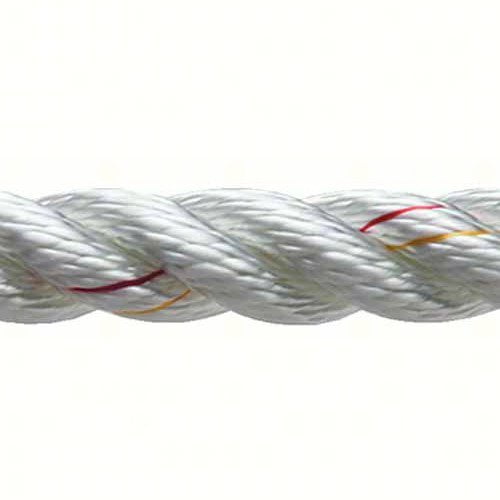 New England Ropes Inc 3 Strand Nylon Dock Line 3/8 x 15 White 60501200015 