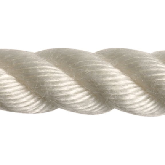 New England Ropes Inc 3-Strand Spun Poly 3/8 x 600 White 72301200600