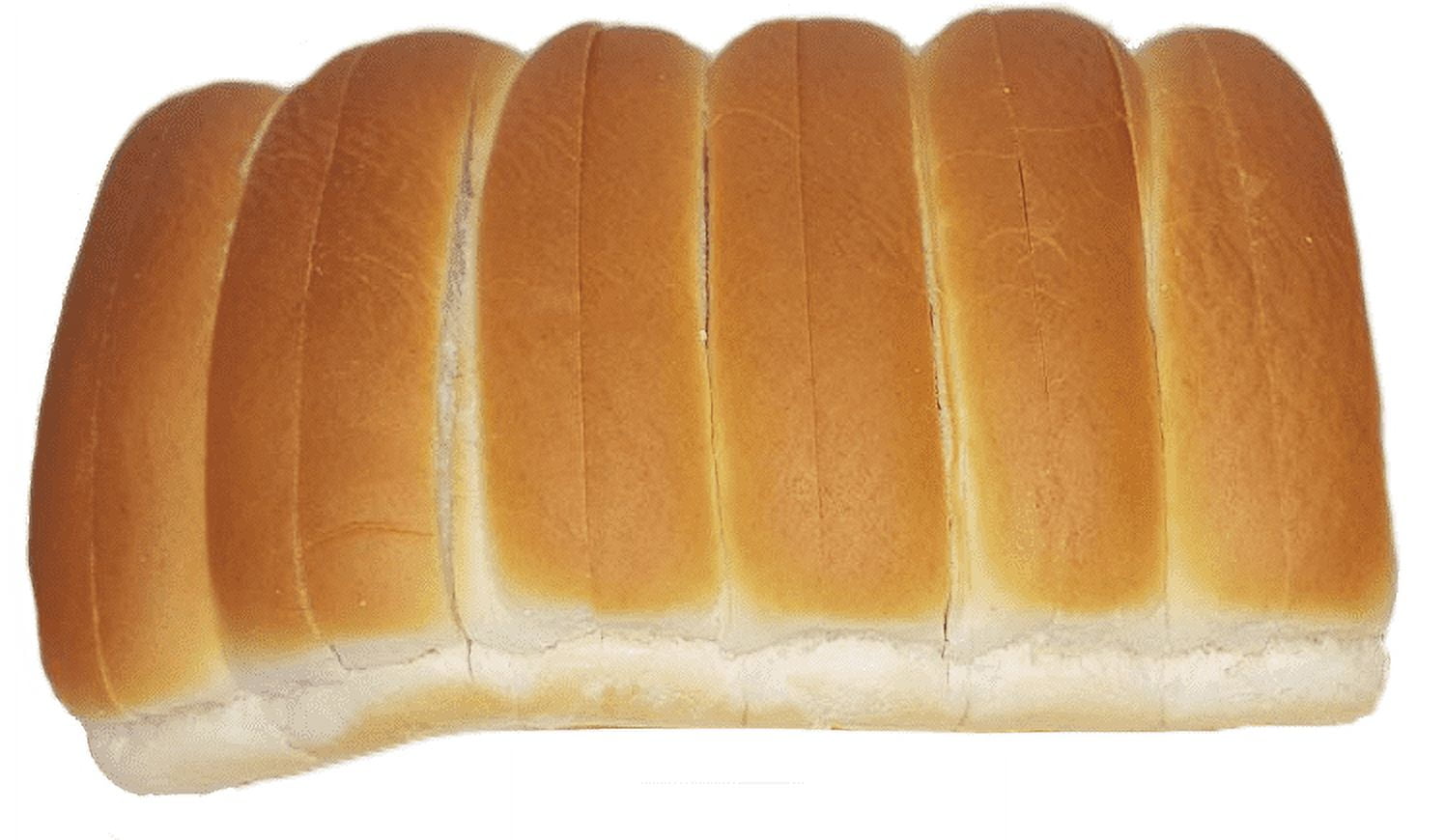 New England SplitTop Frankfurter Hot Dog Rolls 6 rolls, 6 inch