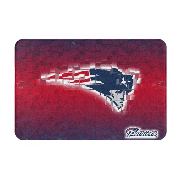 New_England Team Personalized Gift Flannel Non-slip Floor Mats 16x24 Inch Unisex Starter Mats Indoor Outdoor Home Decor Rugs Doormat Bathroom Mats