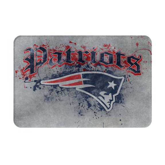 New_England Team Personalized Gift Flannel Non-slip Floor Mats 16x24 Inch Unisex Starter Mats Indoor Outdoor Home Decor Rugs Doormat Bathroom Mats