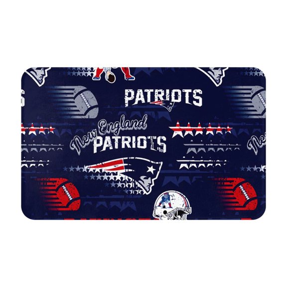 New_England Team Personalized Gift Flannel Non-slip Floor Mats 20x31.5 Inch Unisex Starter Mats Indoor Outdoor Home Decor Rugs Doormat Bathroom Mats