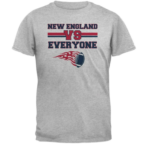 New England Versus Everyone Football Mens Soft T Shirt Heather SM