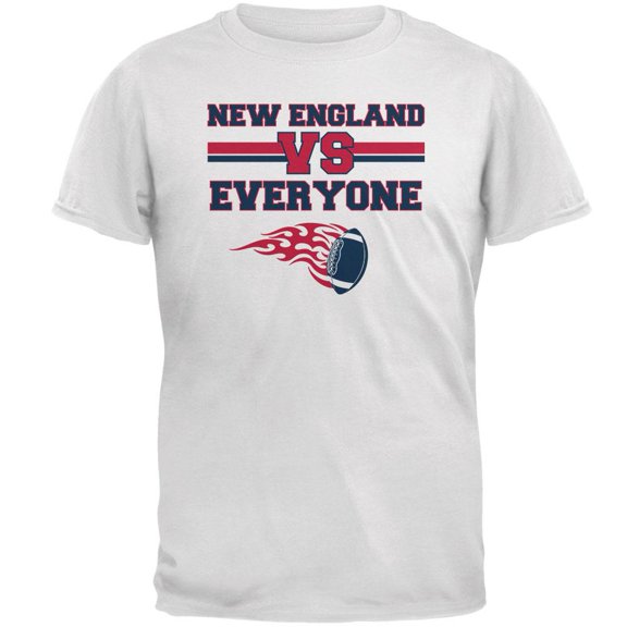 New England Versus Everyone Football Mens T Shirt White 2XL