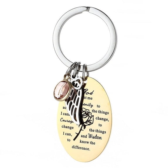 New English Creative Personality Stainless Steel Keychain