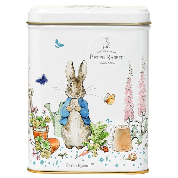New English Teas Peter Rabbit Tea Tin with 40 English Breakfast Teabags Traditional British Storybook Gift