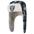 thumbnail image 1 of New Era Black Las Vegas Raiders Sideline Plaid Sherpa Trapper Hat, 1 of 4