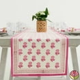 thumbnail image 1 of New Era Creation Baby Pink Print Table Cloth, Cover India Cotton Table Linen, Custom,Gift for Her,Indian Table Cloth Indigo Print, 1 of 4