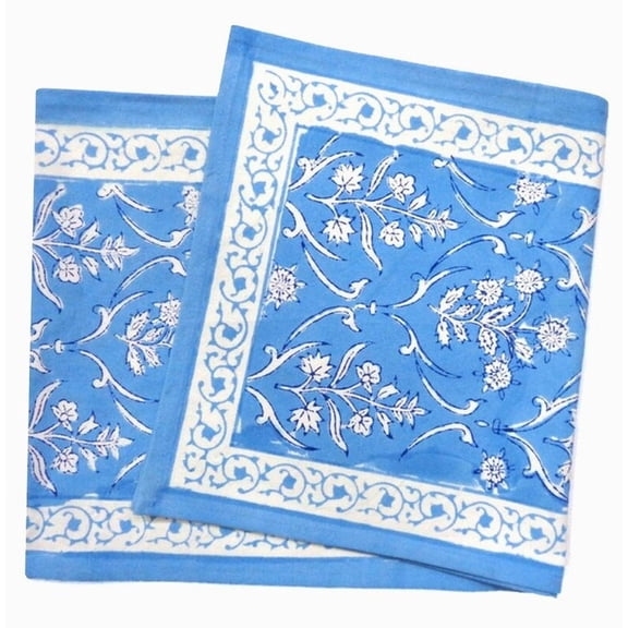 New Era Creation Blue Print Table Cloth, Cover India Cotton Table Linen, Custom,Gift for Her,Indian Table Cloth Indigo Print