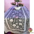 thumbnail image 1 of New Era Creation Dusty Gray Print Table Cloth, Cover India Cotton Table Linen, Custom,Gift for Her,Indian Table Cloth Indigo Print, 1 of 4