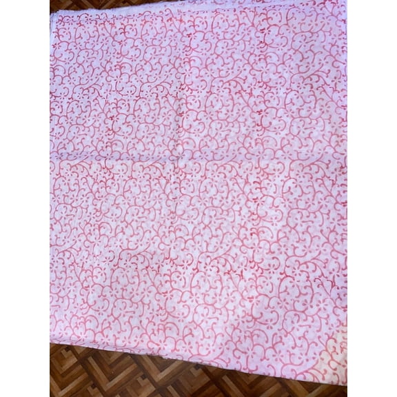 New Era Creation Vintage Red Cotton Block Print Fabric By The Yard Cloth/Runner/Napkin/Placemat Bohemian Party Event Gift for Mom