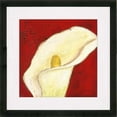 thumbnail image 1 of New Era Portfolio NE24091 Calla Lily on Deep Red I by Laura Gunn in Black Matte Frame, 1 of 1