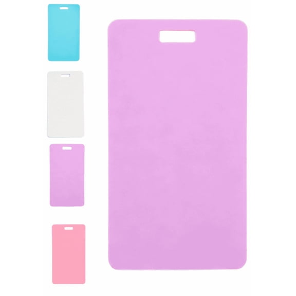 New Erasable Badge Note – Reusable Silicone Badge Notepad for Nurses, Doctors, Ballpoint Pen Write & Alcohol Erasure Purple