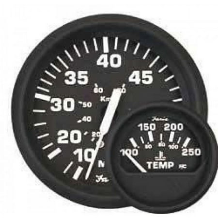 New Euro Black Series faria Instruments 32808 4" Speedometer 35 MPH