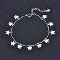 thumbnail image 1 of Womens Butterfly Bracelet with Bow European Design Copper Electroplated Finish Adjustable Chain Bracelet Jewelry Gift, 1 of 7