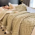 thumbnail image 1 of New European Style Carved Velvet Warm Blanket for Bed Soft Fluffy Sofa Cover Blankets Super Warmth Autumn Winter Throw Blanket, 1 of 9