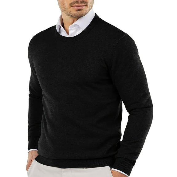 New European and American Men's Wool Sweater Woven Loose Solid Color Men's Long Sleeve Sweater Bottom Sweater