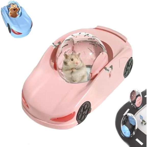New Exercise Wheel for Hamsters,Hamste r Silent Running Exercise Wheel,Clear Plastic Balls,Hamster Running Ball,or Hamster, Gerbils, Mice,Hedgehog and Other Small Pets (Pink)