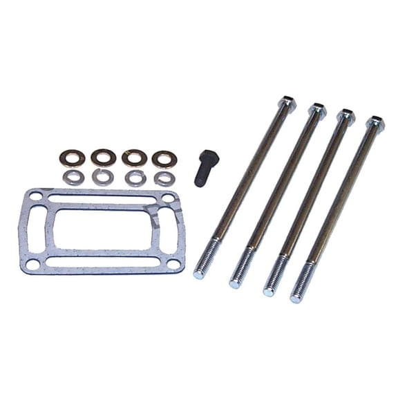 1992+ V6 V8 Center-Rise Exhaust Elbow Mounting Kit Compatible with OMC Sierra Cobra/Volvo Penta GM 4.3 5.0 5.7 5.8 7.4L 18-8507 3856444 9-40672 -2 Riser Gasket Hardware Set