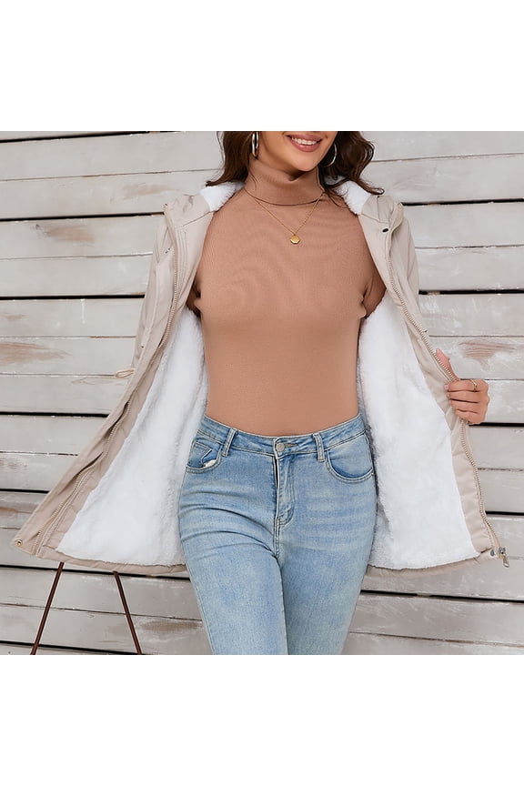 New Explosion Liner Hooded Zipper Coat Warm Padded Jacket In Autumn And Winter. Aline Coat plus Size Womens Fall Clothes plus Size Peak Coat for Women 3x Womens Winter Coats And Jackets Winter Coats