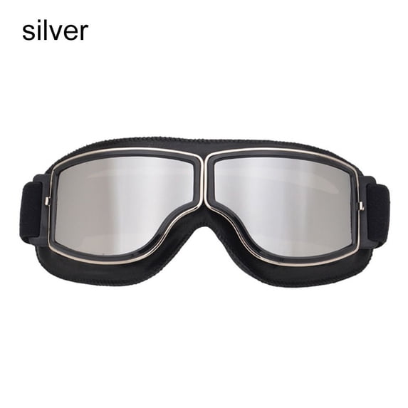 New Eyewear Cycling Eye Protection Goggles Riding Goggle Helmet Glasses Motorcycle Goggles Wind-proof Glasses SILVER
