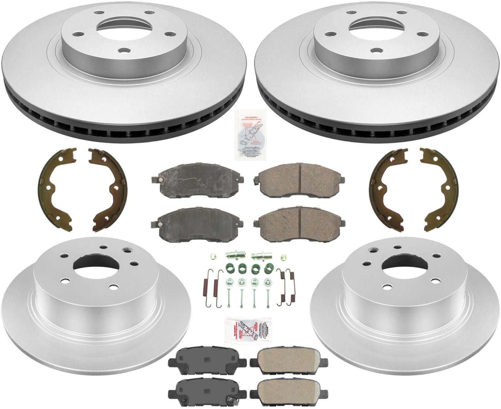 New F & R Brake Rotors Ceramic Pads for Nissan Altima No SER 8Pc 2002
