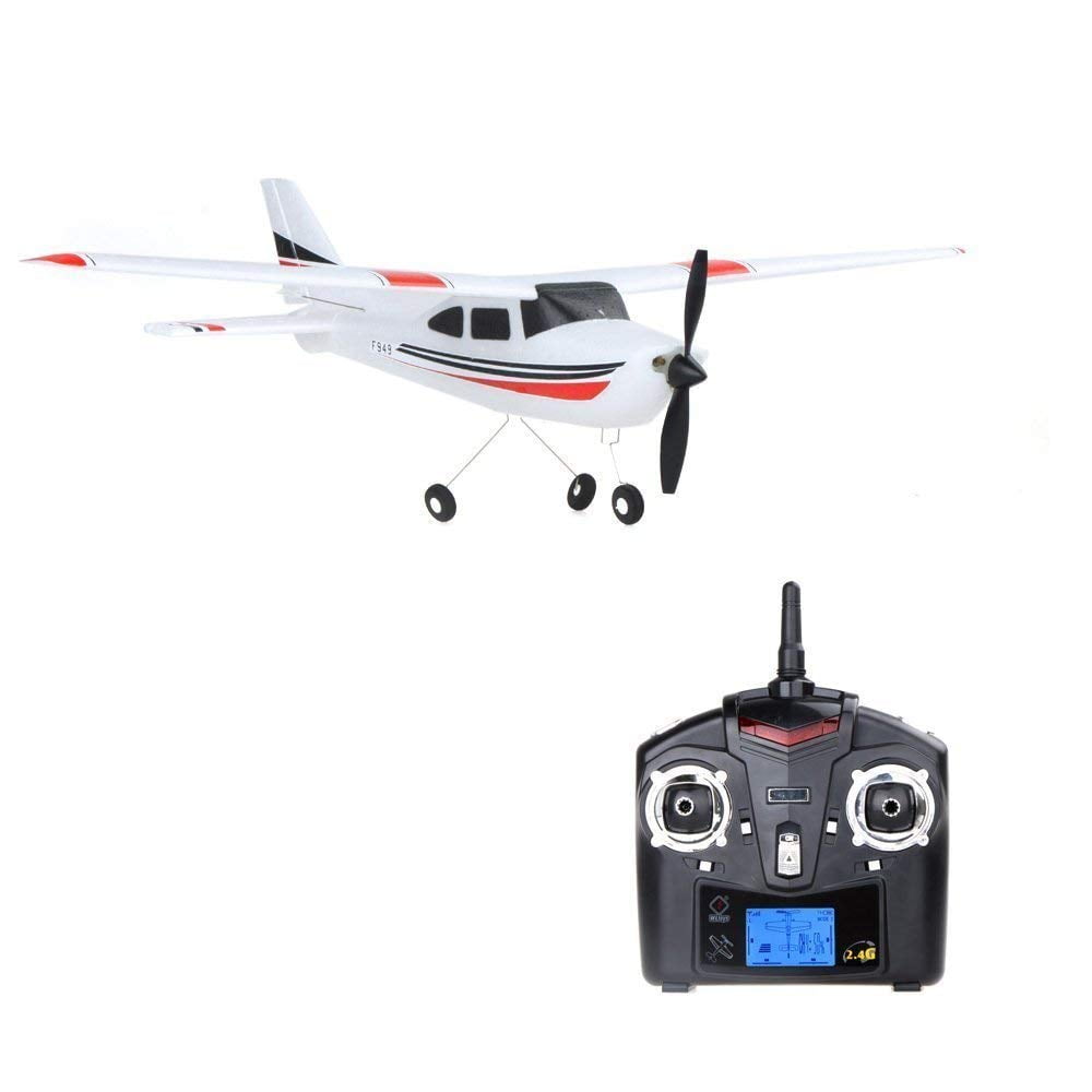 New F949 3Ch RC Airplane Fixed Wing Plane Outdoor toys with 2.4G Transmitter, Extra Battery and Propeller, By Park10 Toys