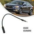 thumbnail image 1 of New FM Radio Antenna Extension Cable Cord Portable Accessory Fits For Car Black, 1 of 11