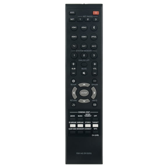 New FSR145 ZR15250 Replace Remote Control fit for Yamaha Sound Bar YSP5600 YSP-5600 YSP5600BL YSP-5600BL