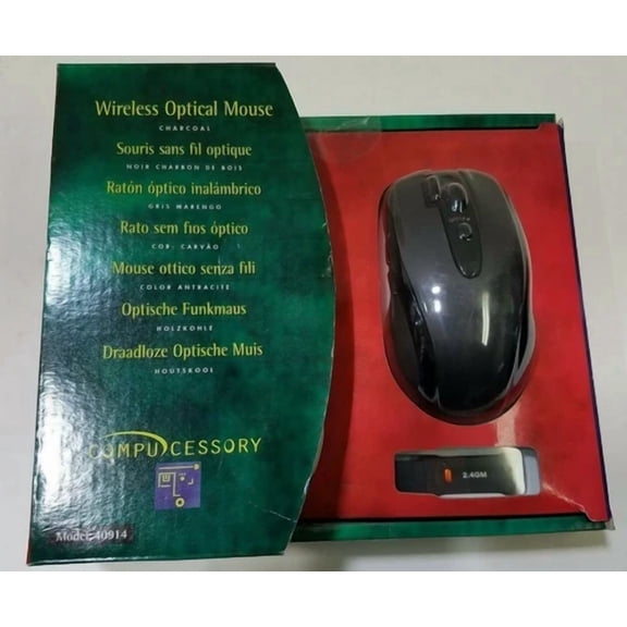 New Factory Sealed Compucessory Wireless Optical Mouse