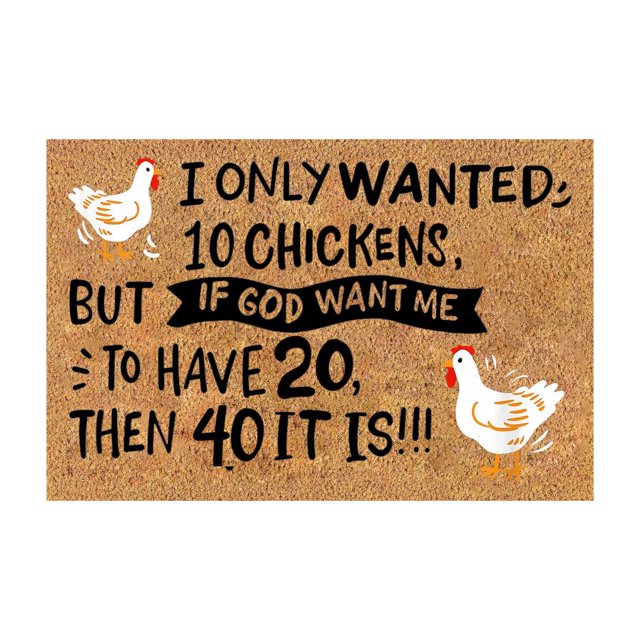 New Fall 2024 Funny Chicken Floor Mat Non Floor Mat Door Entrance Mat