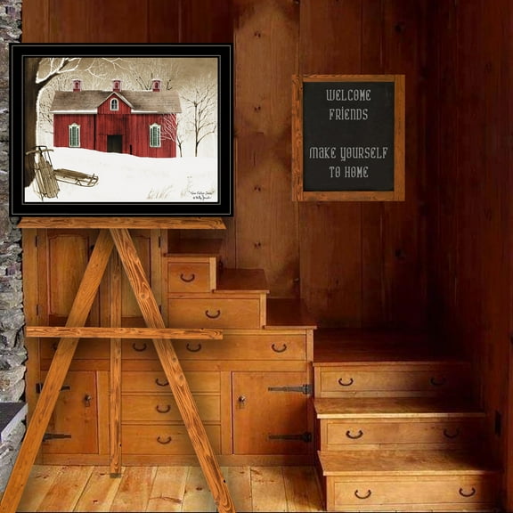 "New Fallen Snow" Framed Wall Art for Living Room & Bedroom Decoration
