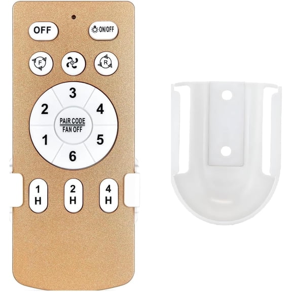 New Fan Replacement Remote Control fit for Letmarey FAN-2022-MS, HuixuTe HXT-FSD23 HXT-FSD26 HXT-FSD31, juajua NCF008, Bouncats DJD-01,JahyShow Ceiling Fans -with Bracket