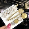 thumbnail image 1 of 3/4pcs Set Pearl Hair Clips For Women & Girls - Geometric Crystal Hair Barrettes/Clips, 1 of 62
