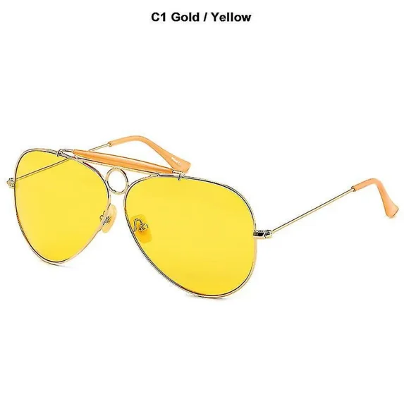 New Fashion 3138 Shooter Style Vintage Aviation Sunglasses Metal Circle Brand Design Sun Glasses Oculos De Sol With Hood
