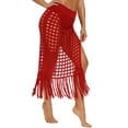 thumbnail image 1 of New Fashion AXXD Beach Cover Ups For Women 2024 Swimsuit Bohemian Hollow Weave Tassels Cover Up Bikini Swimwear Beach Wrap Skirt, 1 of 9