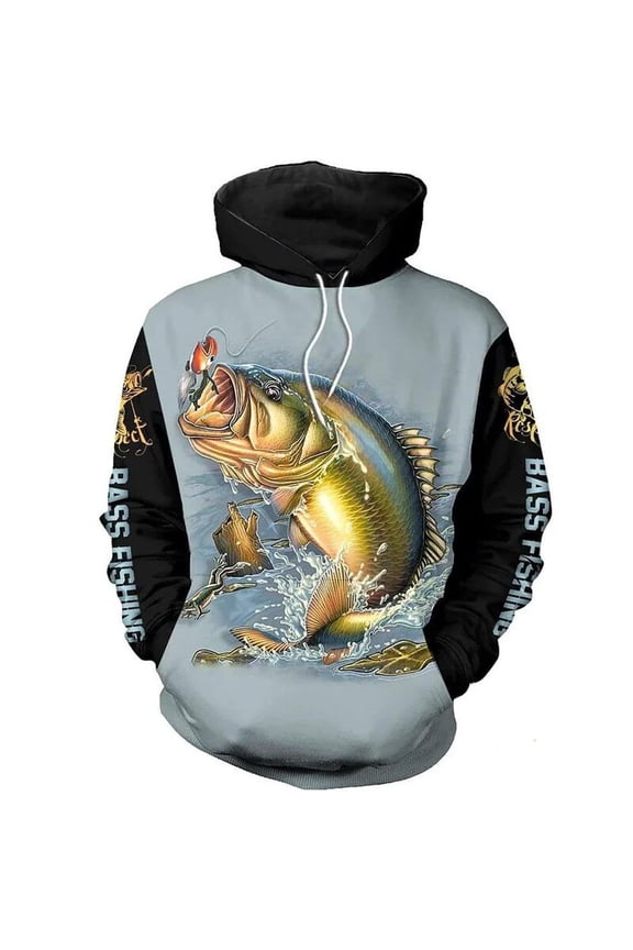 New Fashion Animal Fishing Art Harajuku Leisure Sportswear Funny 3D Printed Hoodie/sweatshirt/jacket/men's and Women's Wear