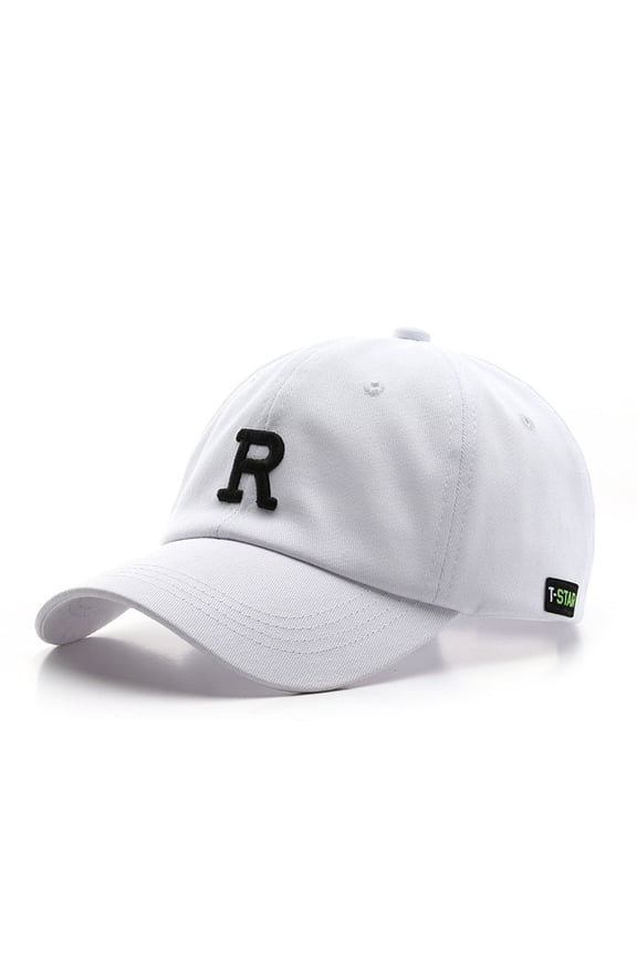 New Fashion Baseball Cap for Women and Men Cotton Soft Top Hats Embroidery Letter R Summer Sun Caps Casual Snapback Hat Unisex Classic Baseball Hat