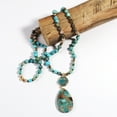 thumbnail image 1 of New Fashion Bohemian Style Multicolor Emperor Stone Knotted Necklace, 1 of 2