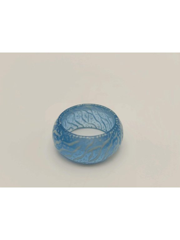 New Fashion Colorful Luminous Resin Ring Women Men Fluorescent Glowing Rings