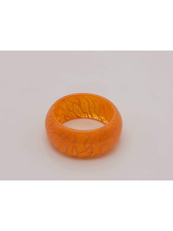 New Fashion Colorful Luminous Resin Ring Women Men Fluorescent Glowing Rings