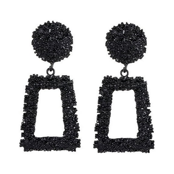 New Fashion Geometric Trapezoidal Earrings Long Metal Earrings Women Earrings