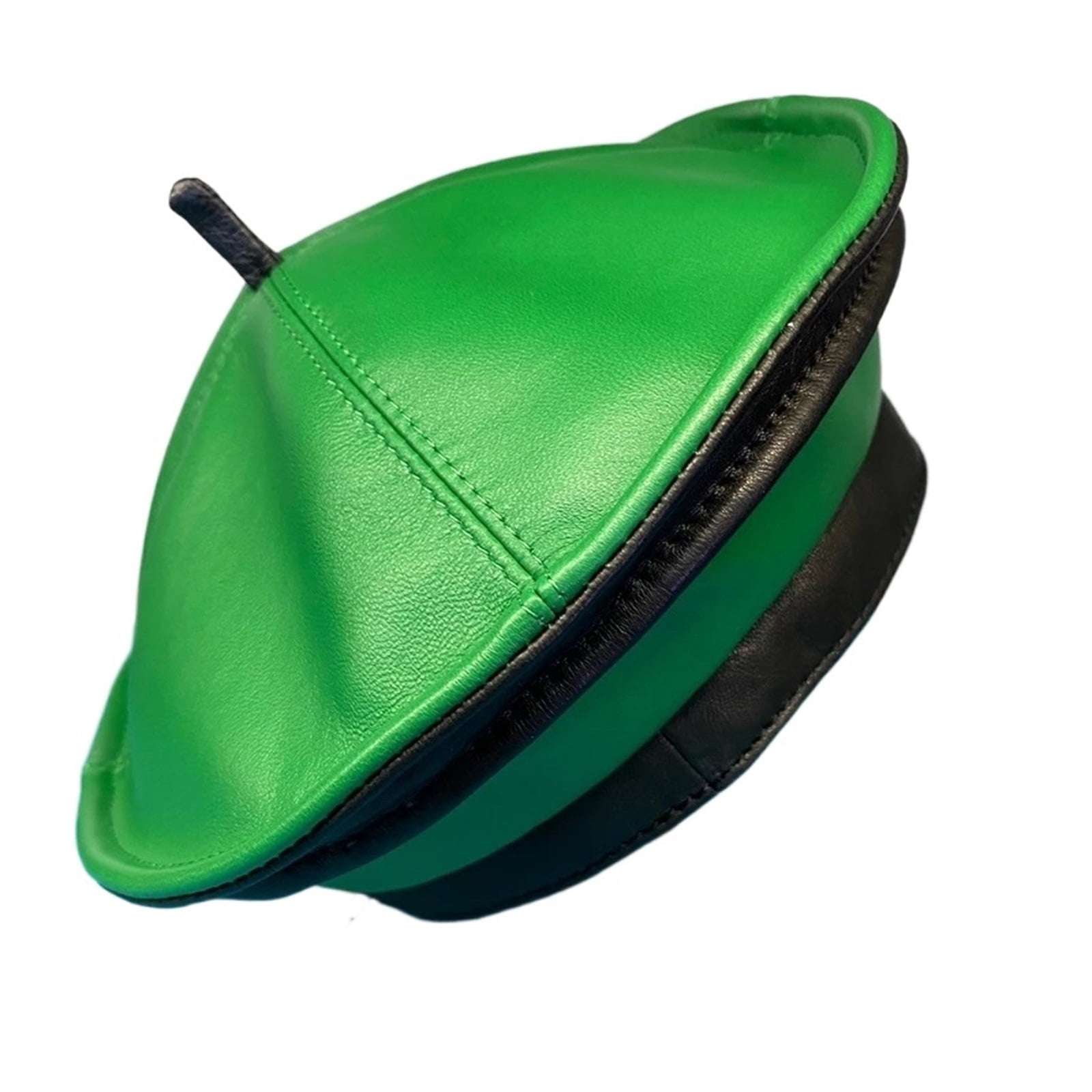 New Fashion Lambskin Women Winter British Genuine Leather Painter Hat Female Retro Korean Octagonal Bonnet Colour Beret ,Unisex