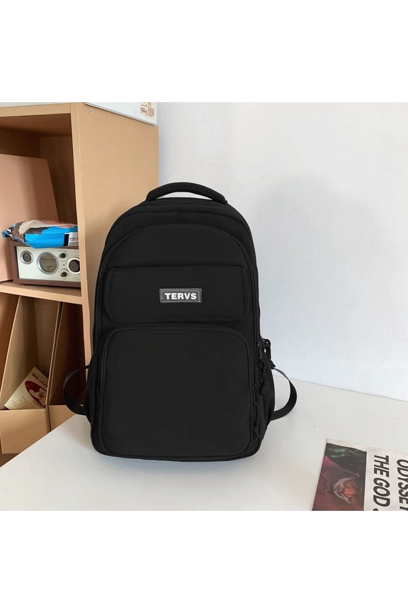 New Fashion Leisure Commuting Push Shoulder Bag Large -Capacity Versatile Trend Student Schoolbags Lightweight Travel Backpack