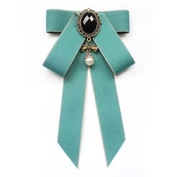 New Fashion Neck Decoration Alloy Jewelry Accessories Bowknot Brooches Necktie Shirt Collar Pin Bow Tie Crystal Rhinestone Bowtie GREEN