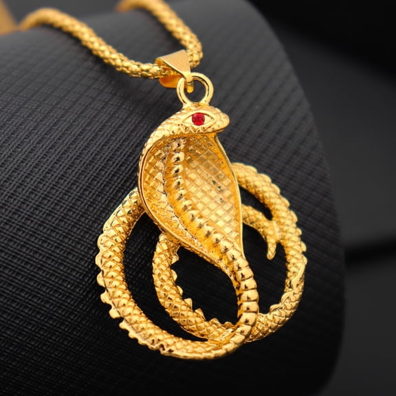 New Fashion Personalized Men and Women Snake Head Pendant Couple Necklace Holiday Gift Jewelry