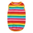 thumbnail image 1 of New Fashion Pet Vest Summer And Autumn Rainbow Stripes Dog Cat Clothing M, 1 of 3